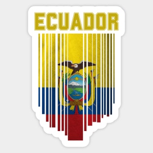 Ecuador flag, ecuadorian flag Sticker